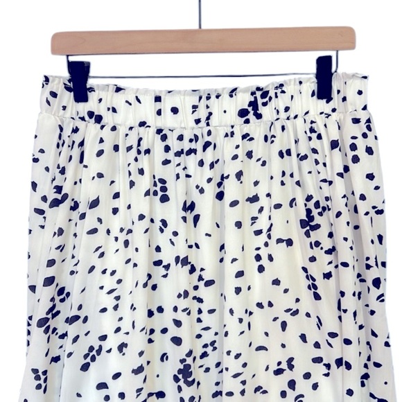 Shein Dalmatian Black and White Lined Print Midi Skirt Size XL - Picture 4 of 12